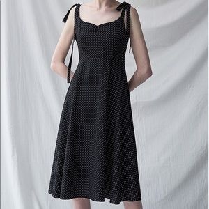 Vintage， Midi dot dress